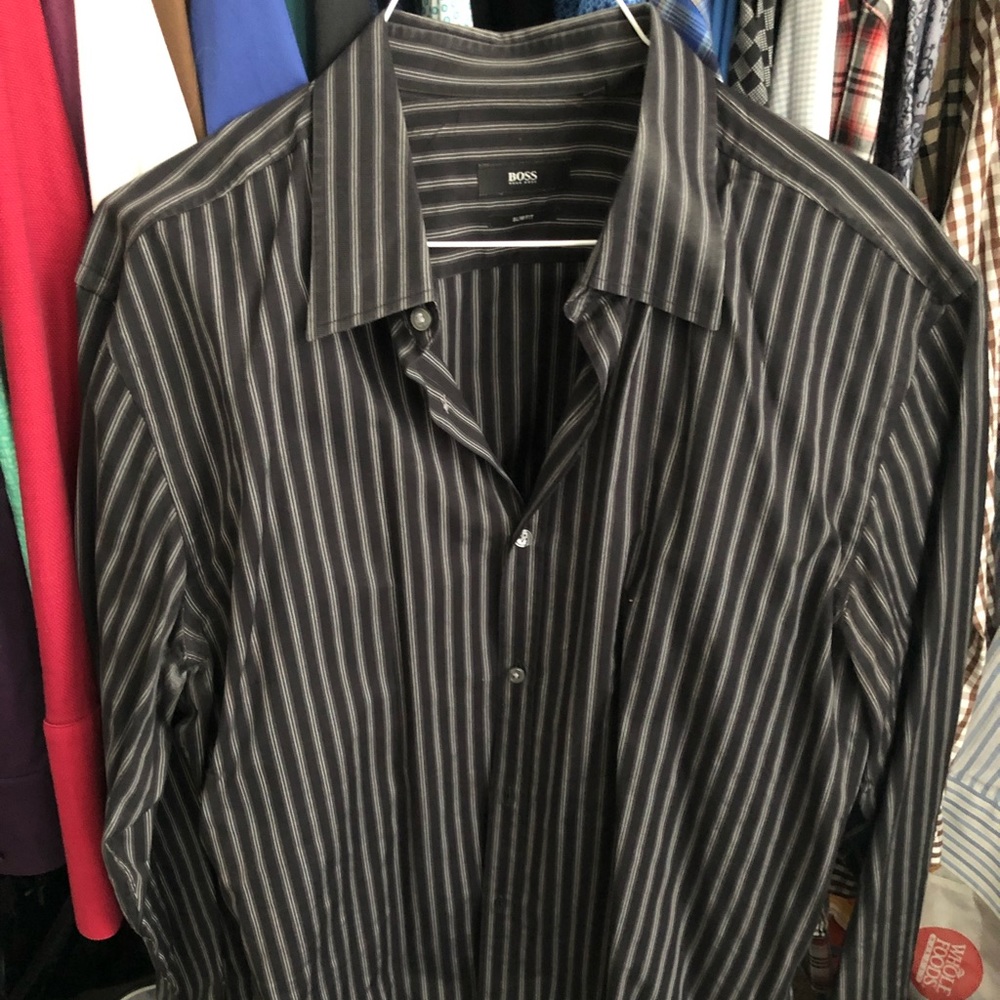 Hugo Boss men’s slim  fit shirt size 34/35